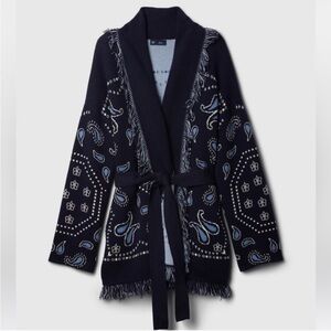 ISO Oversized Fringe Shawl Cardigan